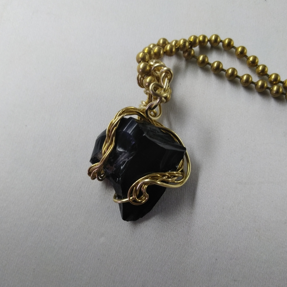 Obsidian necklace